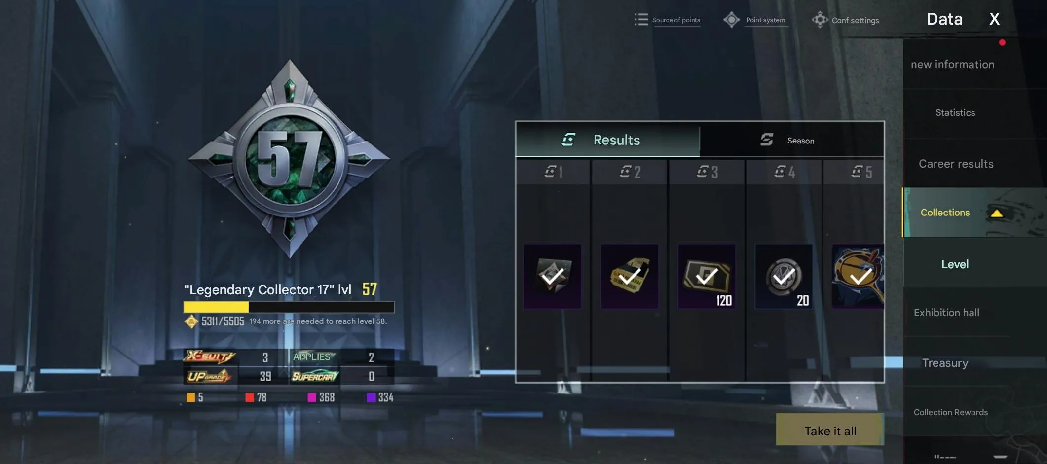 PGM291 70+ Mythic Skins, Ace Rank, 30+ Leveled Weapons, 20+ Kill Chats, Glacier, MK14 Dragon Rule, 3X Suit, Gold Suits (G)